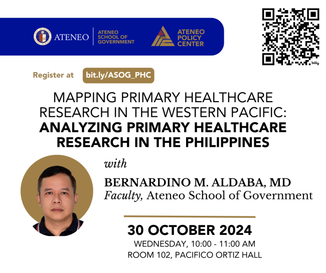 Mapping Primary Healthcare Research in the Western Pacific: Analyzing Primary Healthcare Research in the Philippines, 30 October 2024