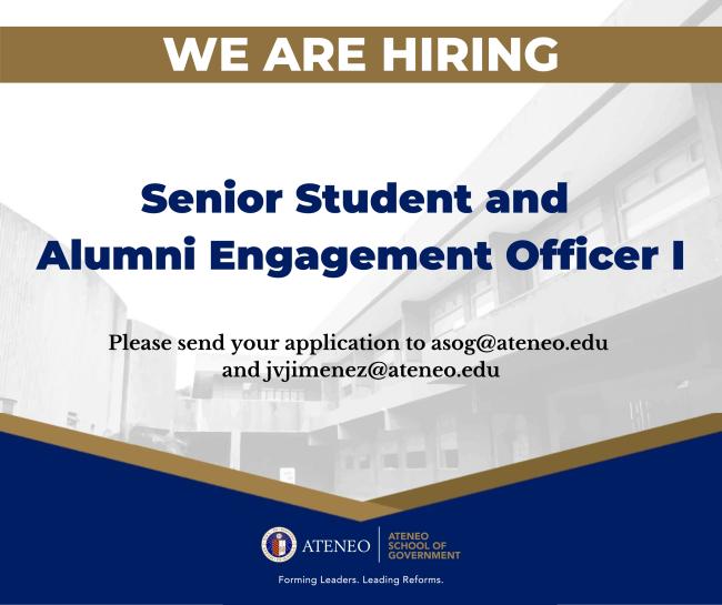 Senior Student and Alumni Engagement Officer I