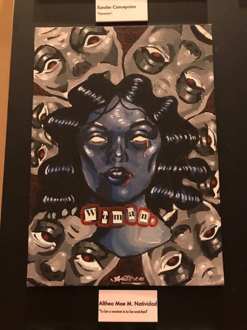 "To be a woman is to be watched" by Althea Natividad  