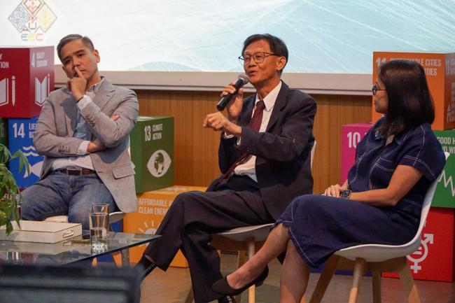 Mr Albert, Dr Leong, and Ms Custodio