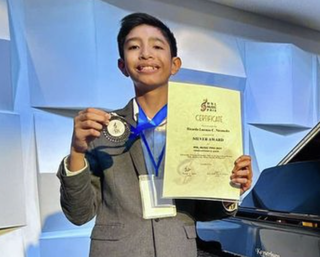 Medal-winning pianist (and taekwondo jin) Renzo Nicomedes  