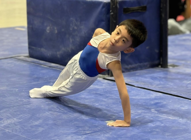 Grade 2 medal-winning gymnast Joe Mendoza
