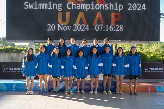 The FAST girls in the UAAP Season 87 Swimming Championships in Tarlac 