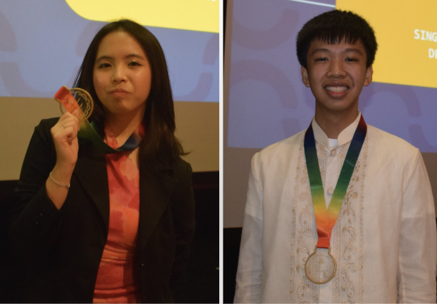 Arianne Co (left) and Jesu Manzano 