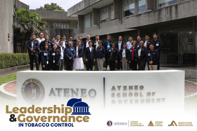 Ateneo School of Government Holds Culminating Event and Graduation Ceremony for the Leadership and Governance in Tobacco Control (LGTC) Executive Course