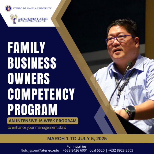 Family Business Owners Competency Program 2025