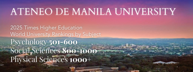 THE 2025 subject areas