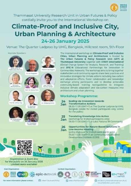 Climate-Proof and Inclusive Cities and Urban Planning and Architecture