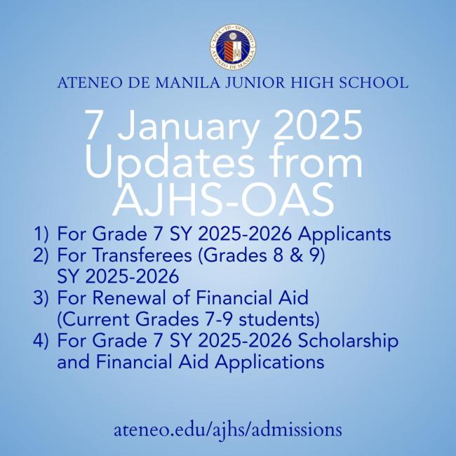 AJHS OAS Updates 7 January 2025 