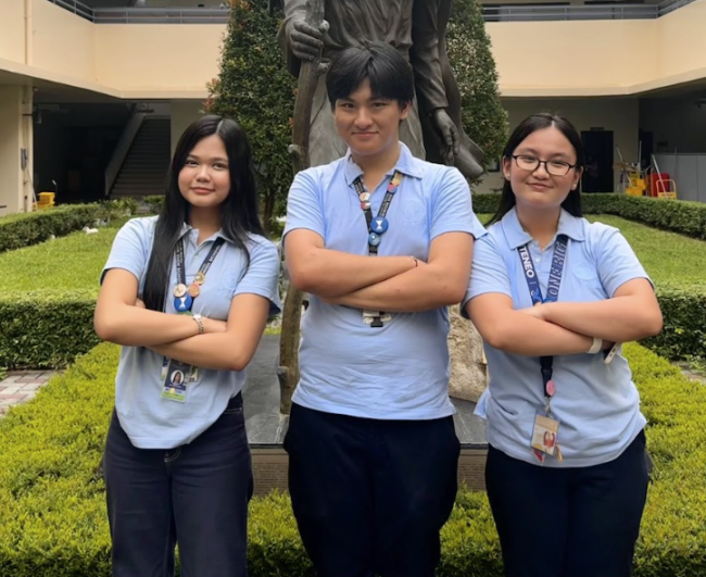 (L-R) Leah Joy Rivera, Rafael Carasig & Skye Cabrera 