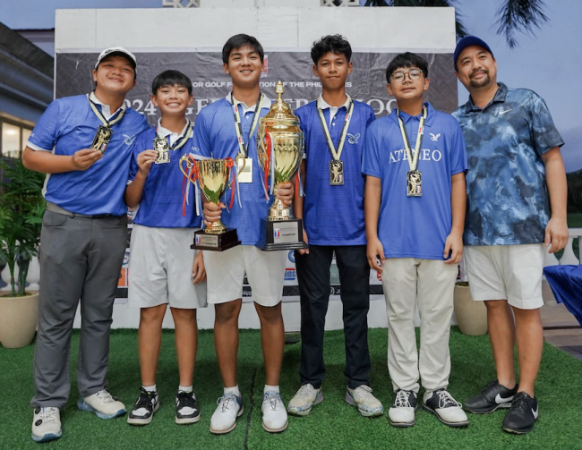 AJHS Team 1 is JGFP Inter School Golf Champion Team of the JHS division  