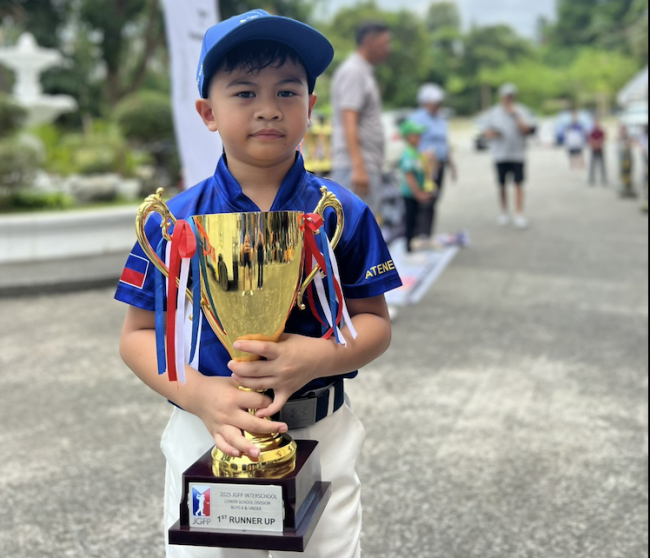 AGS Grade 1 golfer Datu Villamor 