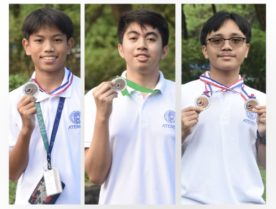 ASMOPSS medalists Joshua Gonzalez Aegean Nakila Joaquin Jobog 