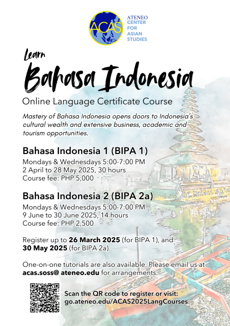 Learn Bahasa Indonesia at ACAS