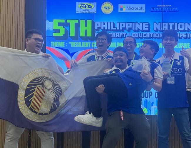 AJHS team places 2nd in the 5th Philippine National Minecraft Education Competition