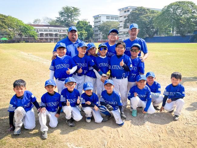 The Ateneo Pinto (8-under) baseball team SY 2024-2025 