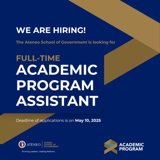 We are hiring a full-time academic program assistant