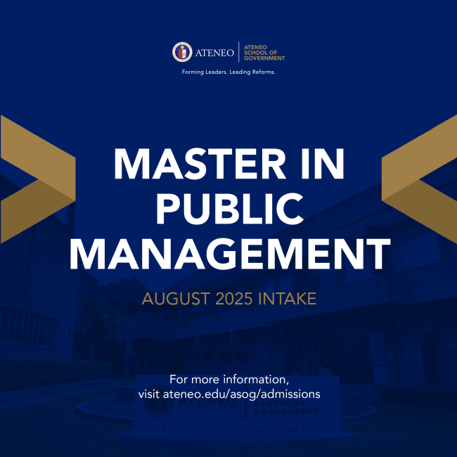 Master in Public Management August 2025 Intake