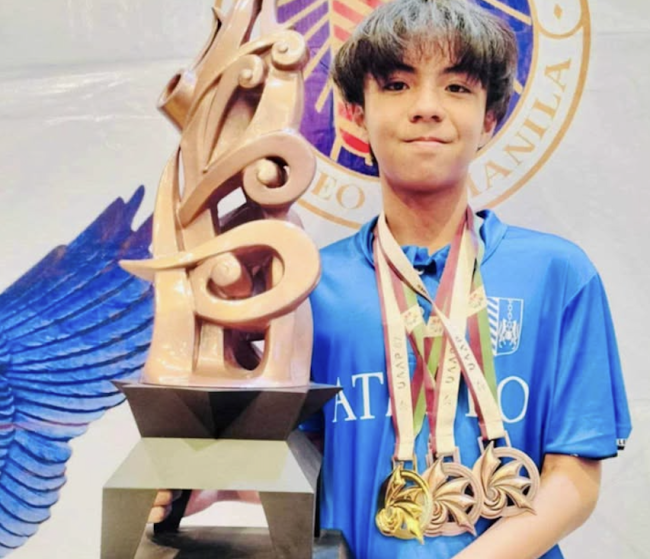 Gold medalist Pio Caro 