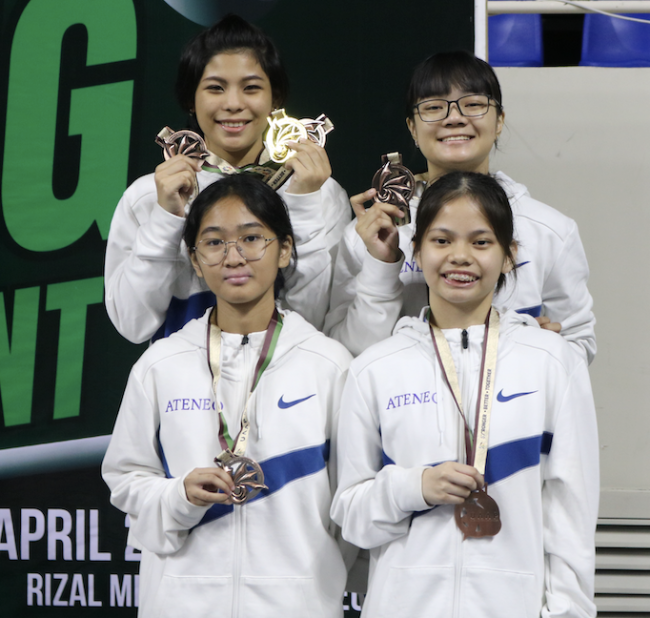 Clockwise from top left: Hannah Belarmino, Rana Rafael, Philippa Sunga, and Julia Pablo   