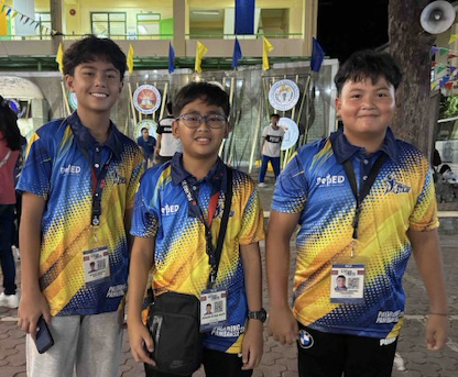 (L-R) Sancho Bautista, Ryan Moti, and Miguel Tagarda 