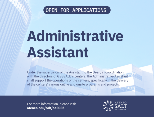SALT Hiring Poster: Administrative Assistant