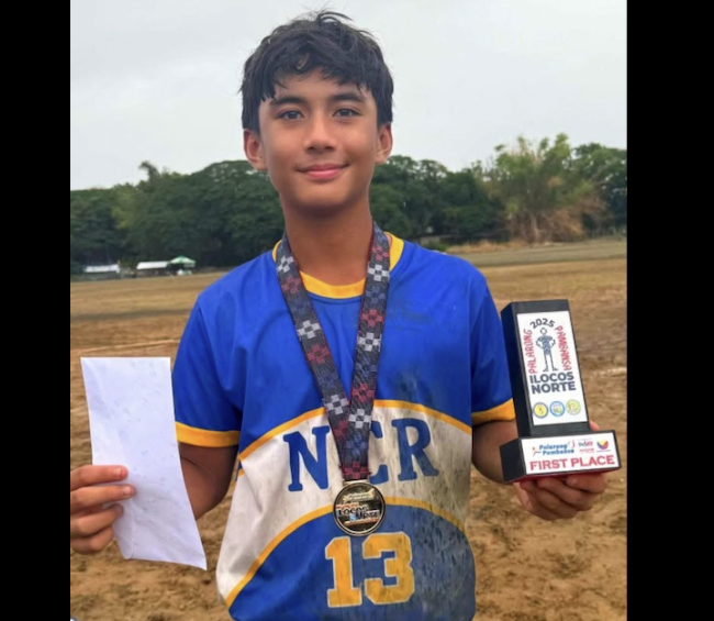 Palarong Pambansa baseball champ Aiden Lazaro 