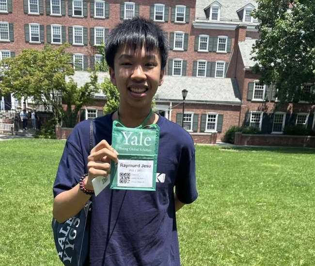 Jesu Manzano at Yale University for the YYGS 2025 Program  