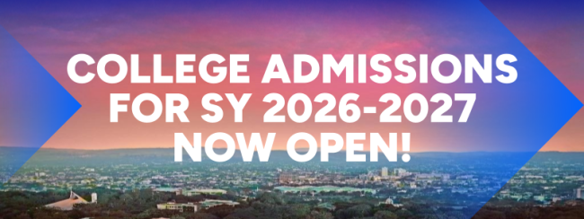 College admissions for SY 2026-27 now open