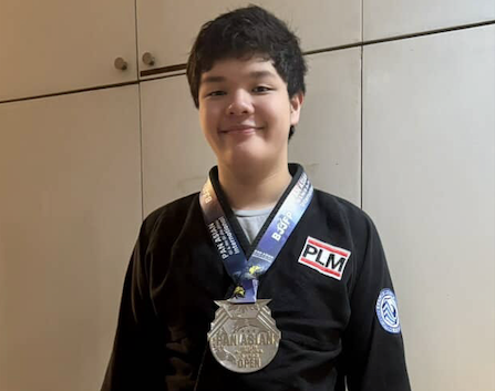 silver medalist Jacob Santos  