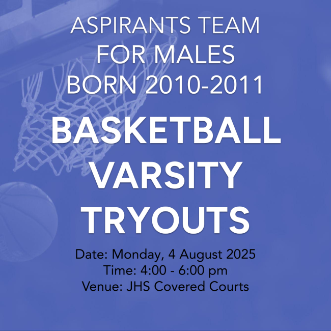 AJHS Aspirants Basketball Tryouts Males born 2010-2011 