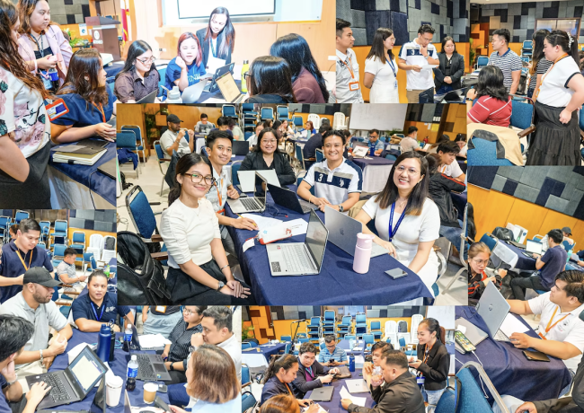 Participants engaged in a mock licensing agreement negotiation during the Patent Searching and Drafting Foundation Course