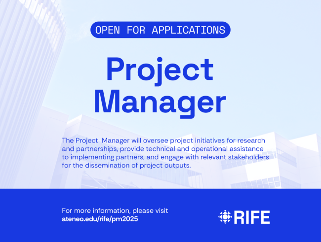 Ateneo RIFE Hiring PM