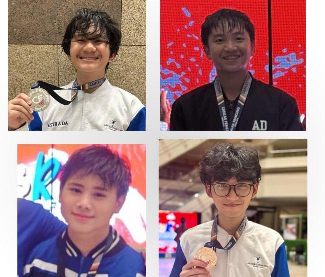 Clockwise from top left: Ygi Estrada, Eliam Mojica, Matthew General, Ethan Santos 