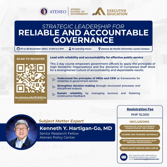 Strategic Leadership for Reliable and Accountable Governance