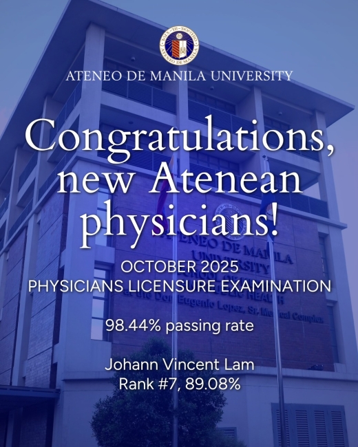 Congratulations new Atenean Physicians