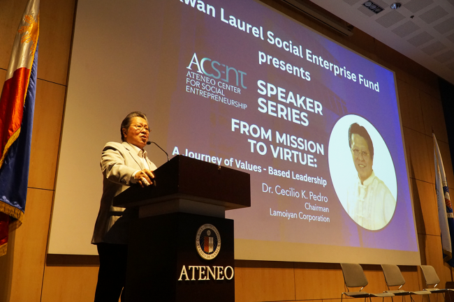 Dr Cecilio K Pedro, Chairman Lamoiyan