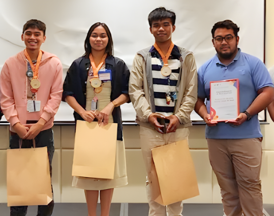 From left: Richard Hernandez, Maxine Agno, Jay Tacason, Mr Arvin Villamil