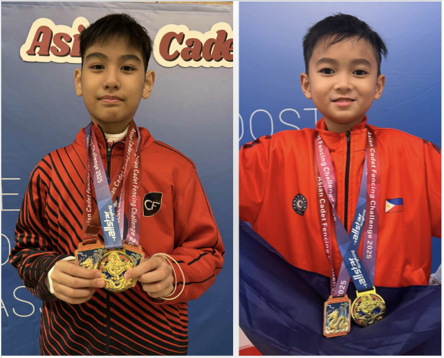 Liam Ibarra (left) and Roman Almiranez in Hong Kong 