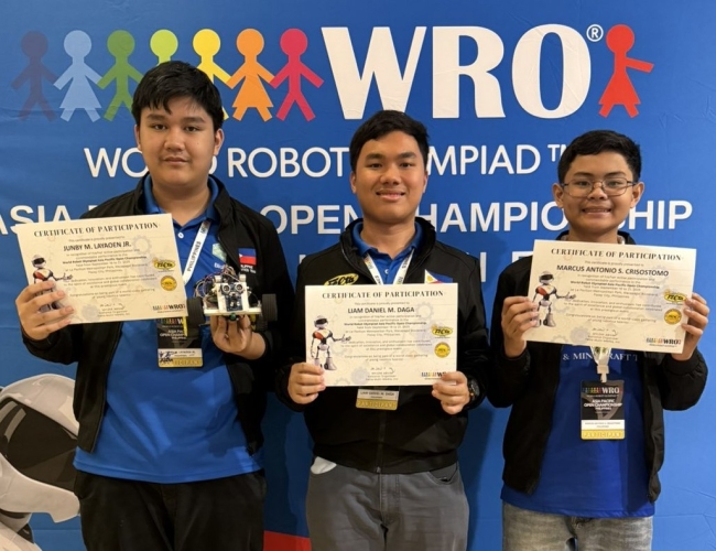 (L-R) Junby Layaoen, Liam Daga, Marcus Crisostomo