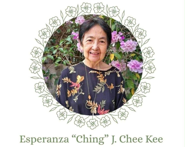 Esperanza Ching Chee Kee, 81 
