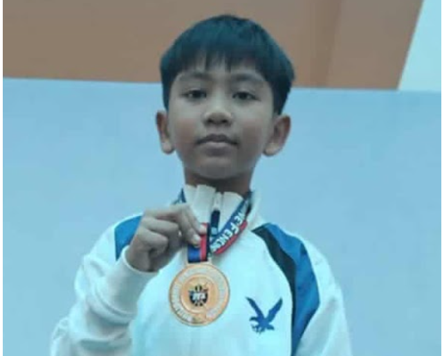 Gold medalist Michael Garcia 