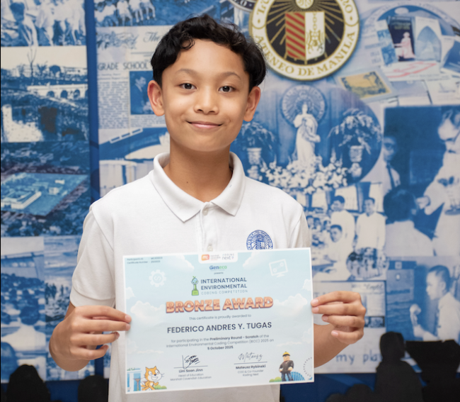 Bronze medalist Rico Tugas 