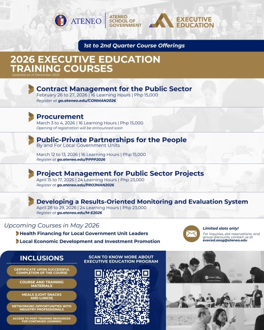 2026 Executive Education Open Trainings