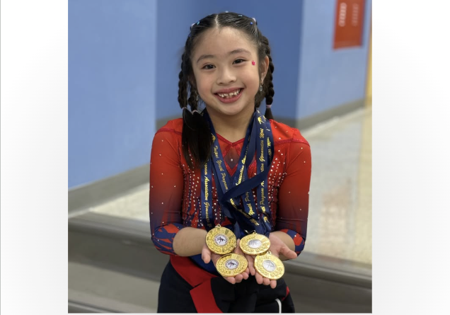 Gymnast Vanellope Alegro in Taiwan with 4 gold medals from TYPA 