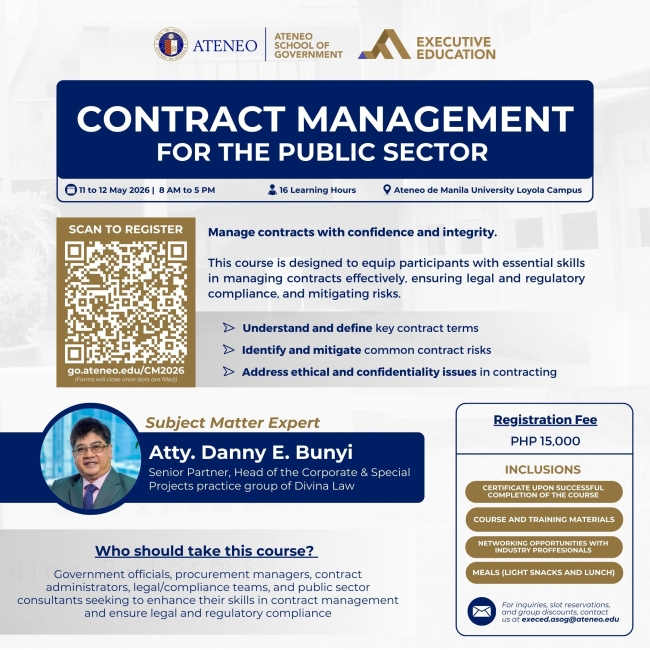 Contract Management for the Public Sector