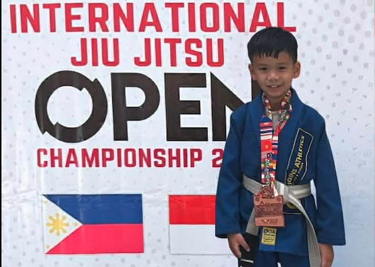 Liam Medina bronze medalist for jiu-jitsu ASEAN open 2026 
