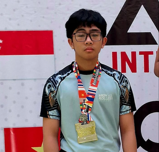 Alonzo Fernandez at the ASEAN jiu jitsu open championship 2026